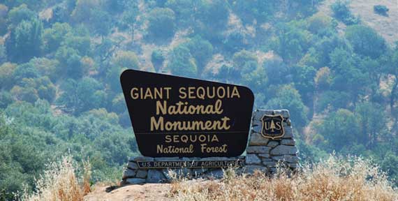 Sequoia National Park sign