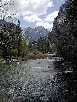 Undisturbed creeks and lakes in Sequoia National Park